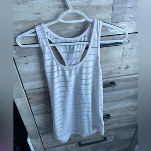 Zyia White Razor Back Top